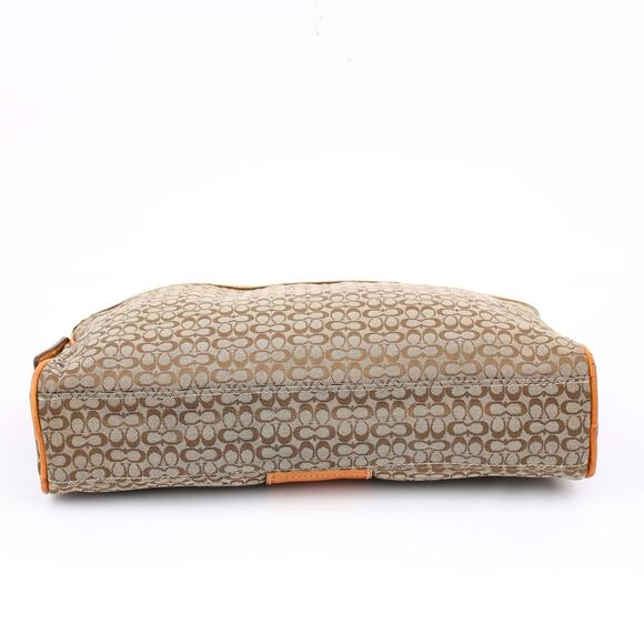 Coach Signature Brown Pouch Bag - Picture 4 of 7